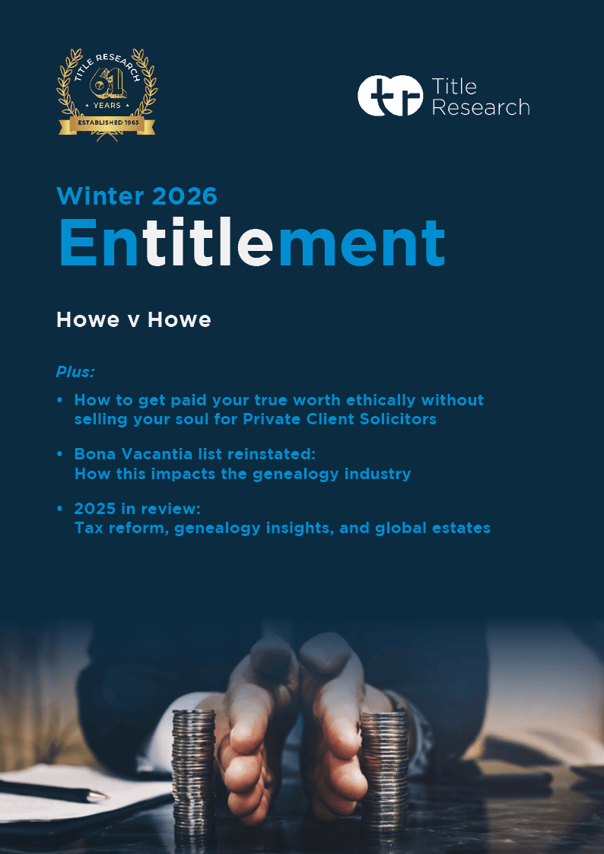 Entitlement winter 2026 - Front cover