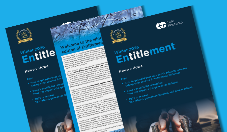 Front cover and foreword pages from the winter 2026 edition of Entitlement magazine
