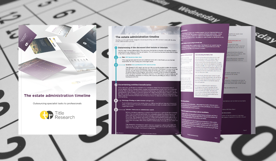 Estate administration timeline guide