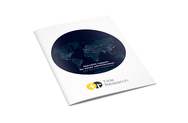 The Title Research brochure